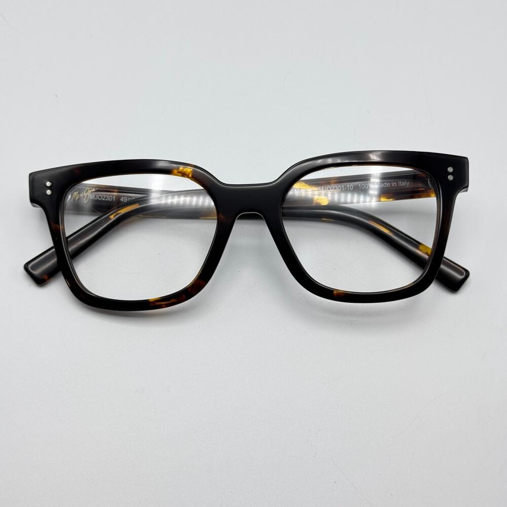 Maui Jim Eyeglasses Frames MJO2301-10 Dark Tortoise Square 49-20-140 New